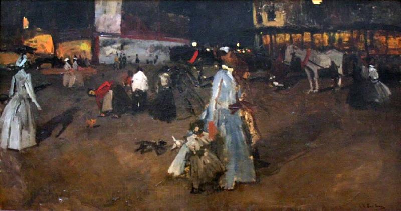 George Hendrik Breitner An Evening on the Dam in Amsterdam Germany oil painting art